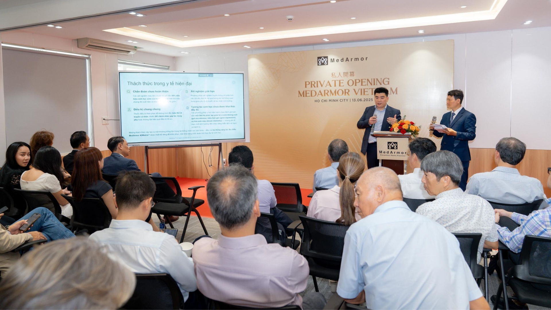 Core8 CEO Mike Lai at MedArmor Opening