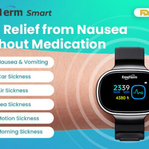 EmeTerm® Smart combines smartwatch technology with anti-nausea relief, launching on Indiegogo as the first anti-nausea smartwatch.